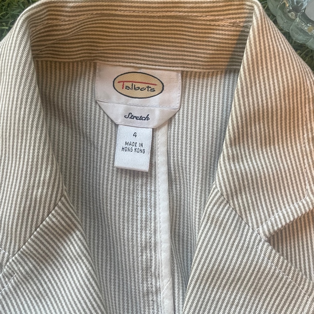 Talbots Light Beige Blazer - Picture 4 of 15